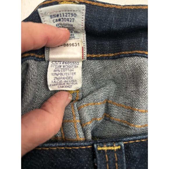 True Religion Jeans Women 29 Dark Wash Bootcut Low Mid Rise blokette y2k western - Picture 5 of 11